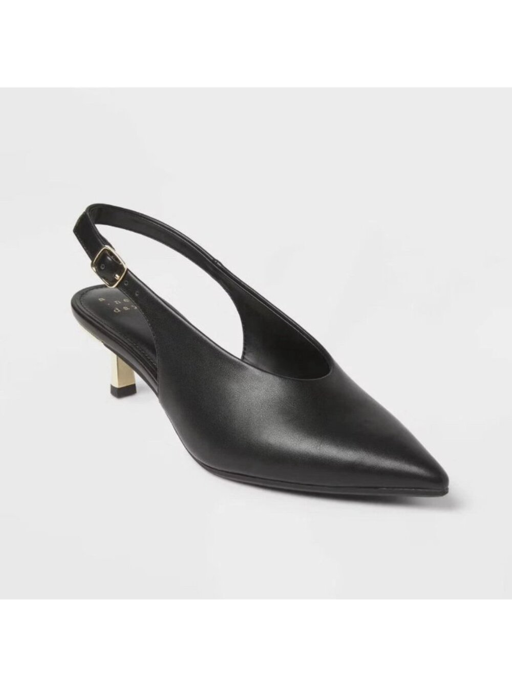 Women’s Samantha Heels with Memory Foam Insole - A New Day Black Size 7 New
